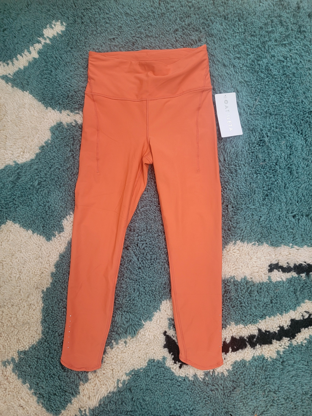 Girls' Athleta Orange High-Waist Leggings
